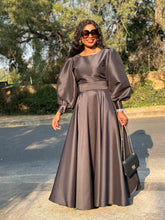 Load image into Gallery viewer, Black Duchess Satin Set
